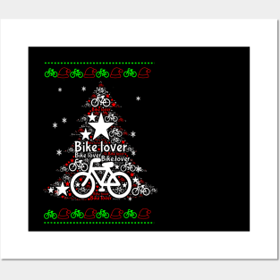 Marry Christmas by Bike Posters and Art